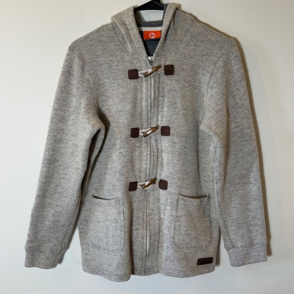 Merrell Performix Regulate Hoodie Jacket Gray Toggle Knit, Medium - Picture 1 of 11
